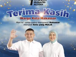 MK Tolak Gugatan INIMI, Appi-Aliyah Ajak Semua Pihak Kembali Bersatu MULIA-kan Makassar