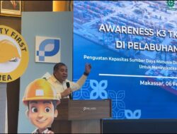 Tingkatkan Kesadaran K3, Pelindo Gelar Awareness untuk TKBM dan TK Bagasi Pelabuhan Makassar