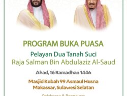 Ahad 16 Maret, Raja Salman Siapkan 5000 Hidangan Buka Puasa di Masjid 99 Kubah