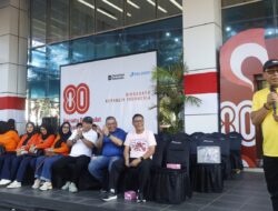 Pelindo Group Wilayah Kerja Makassar Meriahkan HUT Kemerdekaan RI ke-80 dengan Senam, Fun Games, Donor Darah dan Bazaar UMKM