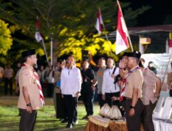 Gubernur Sulsel Semangati Ribuan Pramuka di Malam Puncak Kemah Pendidikan Karakter