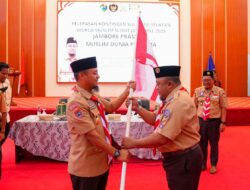 Gubernur Sulsel Melepas Kontingen Sulsel ke World Muslim Scout Jamboree 2025