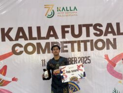 Satrio Ukir Prestasi, Bawa Pulang Gelar Top Score Kalla Futsal Competition 2025