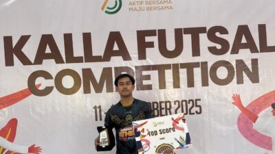 Satrio Ukir Prestasi, Bawa Pulang Gelar Top Score Kalla Futsal Competition 2025