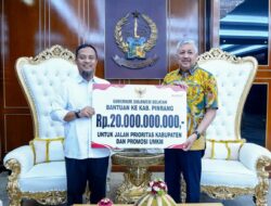 Gubernur Andi Sudirman Serahkan Rp20 Miliar untuk Infrastruktur dan UMKM ke Pemkab Pinrang