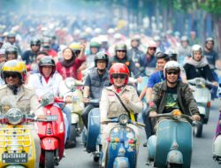 Hadiri Tudang Sipulung, Gubernur-Wagub Kompak Naik Vespa Bersama Pecinta Vespa Plus OKP Serta Tanam Tabebuya Sepanjang CPI