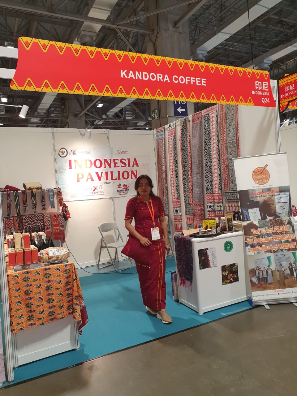 Owner Kandora Coffee Arni Pabunga Menghadiri Pameran Kopi di Macau beberapa waktu lalu.