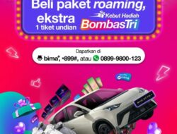 Tri Indonesia Hadirkan Program BombasTri, Beli Paket Roaming Dapat Tiket Undian Hadiah Besar