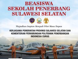 Pemprov Sulsel Buka Beasiswa Pilot 2026, Gubernur Andi Sudirman Ajak Generasi Muda Raih Cita-cita di Dunia Penerbangan