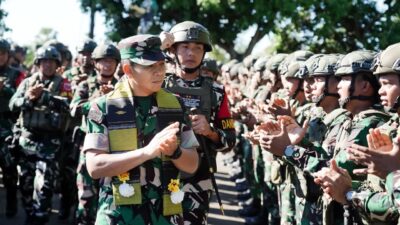Kasdam XIV/Hsn Cek Kesiapan Satgas Yonif 726/TML, Prajurit Tamalatea Siap Jaga Kedaulatan NKRI di Papua
