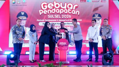 Pendapatan Pajak Sulsel Tumbuh 10,38 Persen, Gubernur Andi Sudirman Apresiasi Masyarakat Lewat Gebyar Pajak 2026