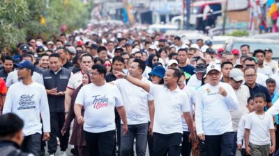 Gubernur Sulsel Lepas Ribuan Peserta Jalan Sehat Anti Mager Toraja Utara
