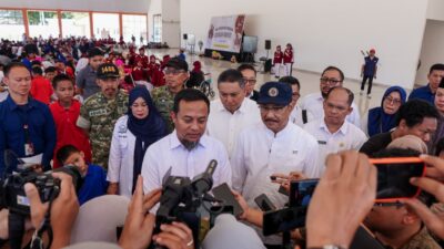 Gubernur Sulsel Dampingi Mensos Tinjau Sekolah Rakyat Terintegrasi 3 di Sudiang, Tegaskan Dukungan Pengembangan Program