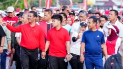 Hari Pramuka ke-65 di Bone, Gubernur Sulsel dan Mentan RI Lepas Ribuan Peserta Jalan Sehat