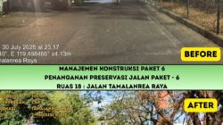 Jalan Tamalanrea Raya Mulai Diaspal Lewat Program MYP Pemprov Sulsel