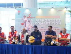 Pertama Kali di Bandara Internasional Sultan Hasanuddin Gelar Kompetisi Basket 3X3,Libatkan 56 Tim