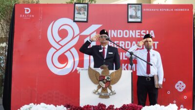Upacara HUT ke-81 RI di Dalton Hotel Makassar Dihadiri Tamu Hotel, Berlangsung Khidmat dan Lancar