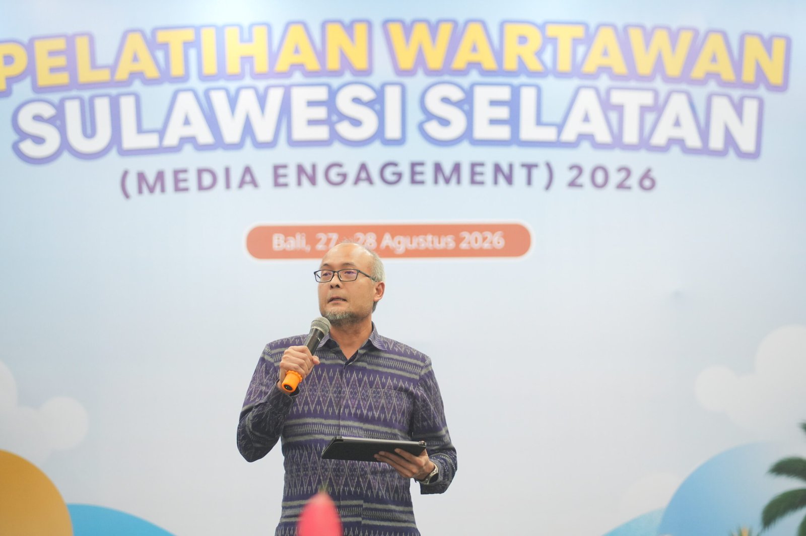 Kepala Perwakilan Bank Indonesia Sulawesi Selatan Rizki E.Wimanda saat Membawa Materi Perkembangan Ekonomi Sulsel dan Sistim Pembayaran Kamis 27 Agustus 2026 di Hotel Pulman Denpasar Bali