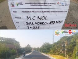 Ruas Jalan Salaonro Soppeng-Batas Wajo Kini Mulus Berkat Program MYP Pemprov Sulsel
